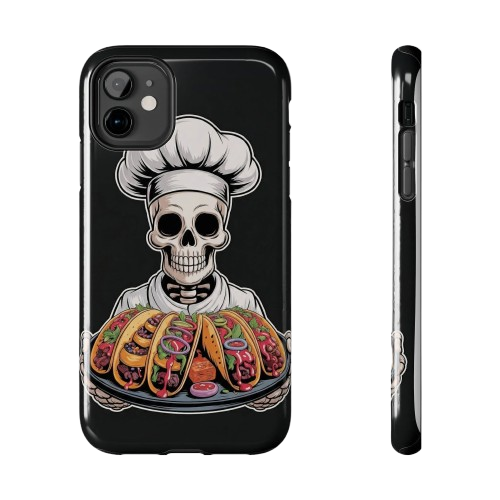 Chef Skull Phone Case — Taco Platter Tough Phone Case